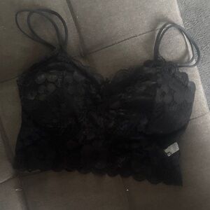 NWOT Elegant Black Lace Bralette
